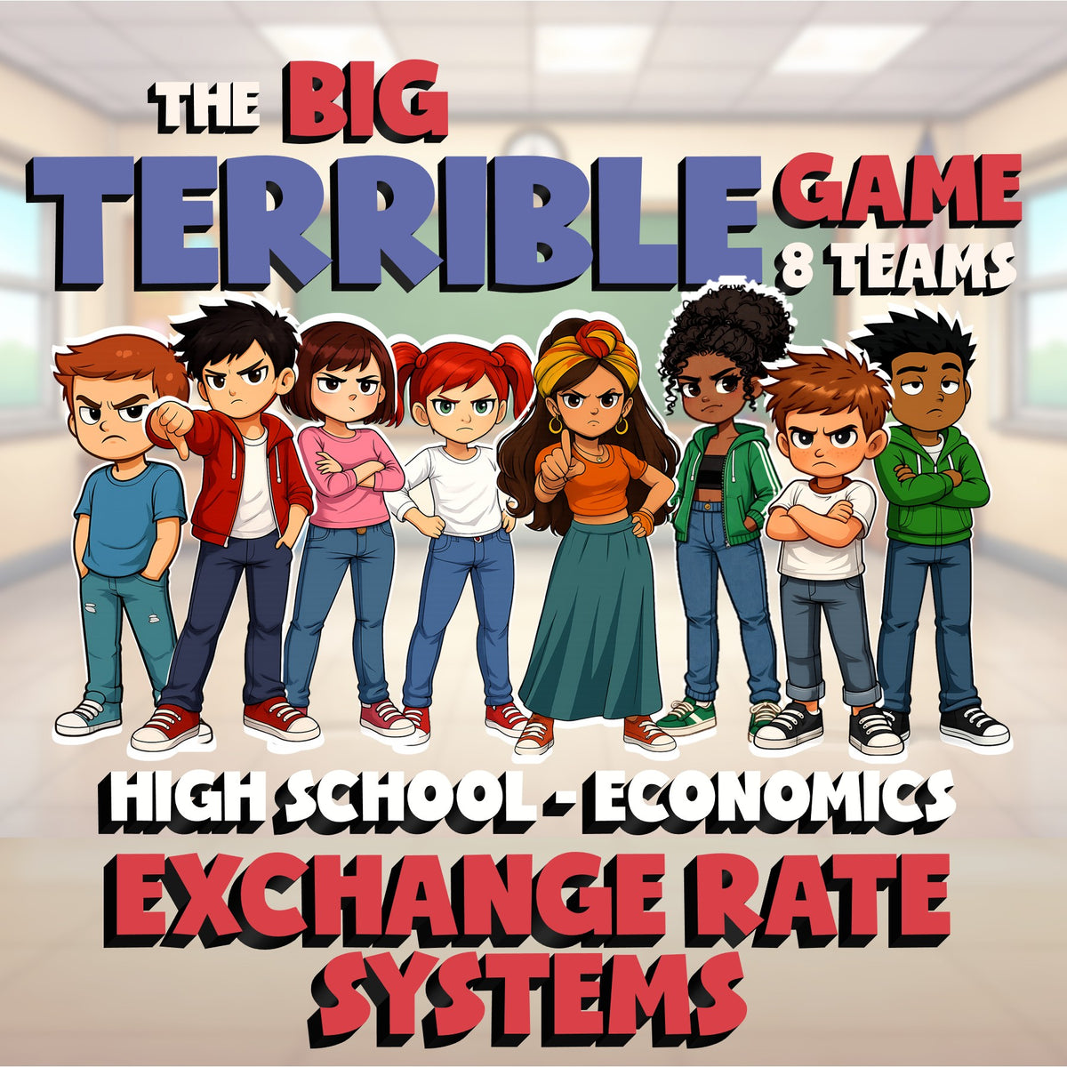 Exchange Rate Systems BIG TERRIBLE GAME - No Prep Economics Review Activity