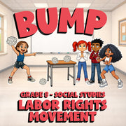 Labor Rights Movement BUMP Socials Game - No Prep Grade 8 Review Activity
