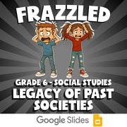 Legacy of Past Societies FRAZZLED Socials Game - No Prep Grade 6 Review Activity