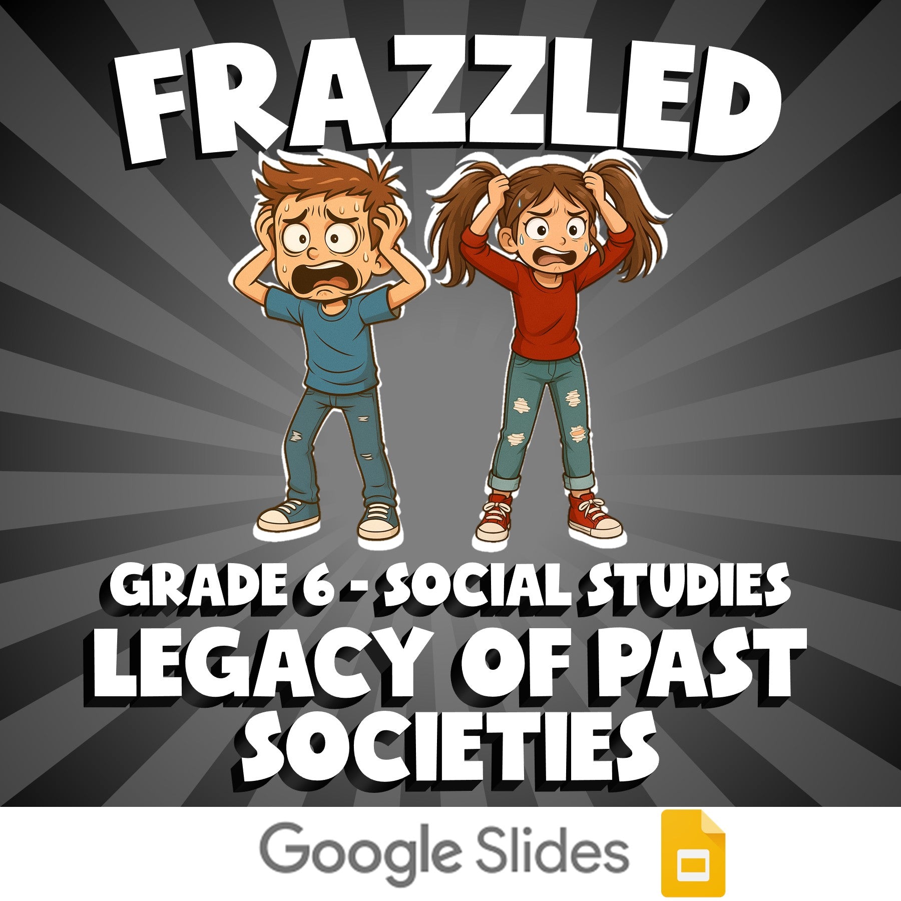 Legacy of Past Societies FRAZZLED Socials Game - No Prep Grade 6 Review Activity
