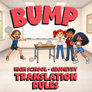 Translation Rules BUMP Math Game - No Prep Geometry Review Activity