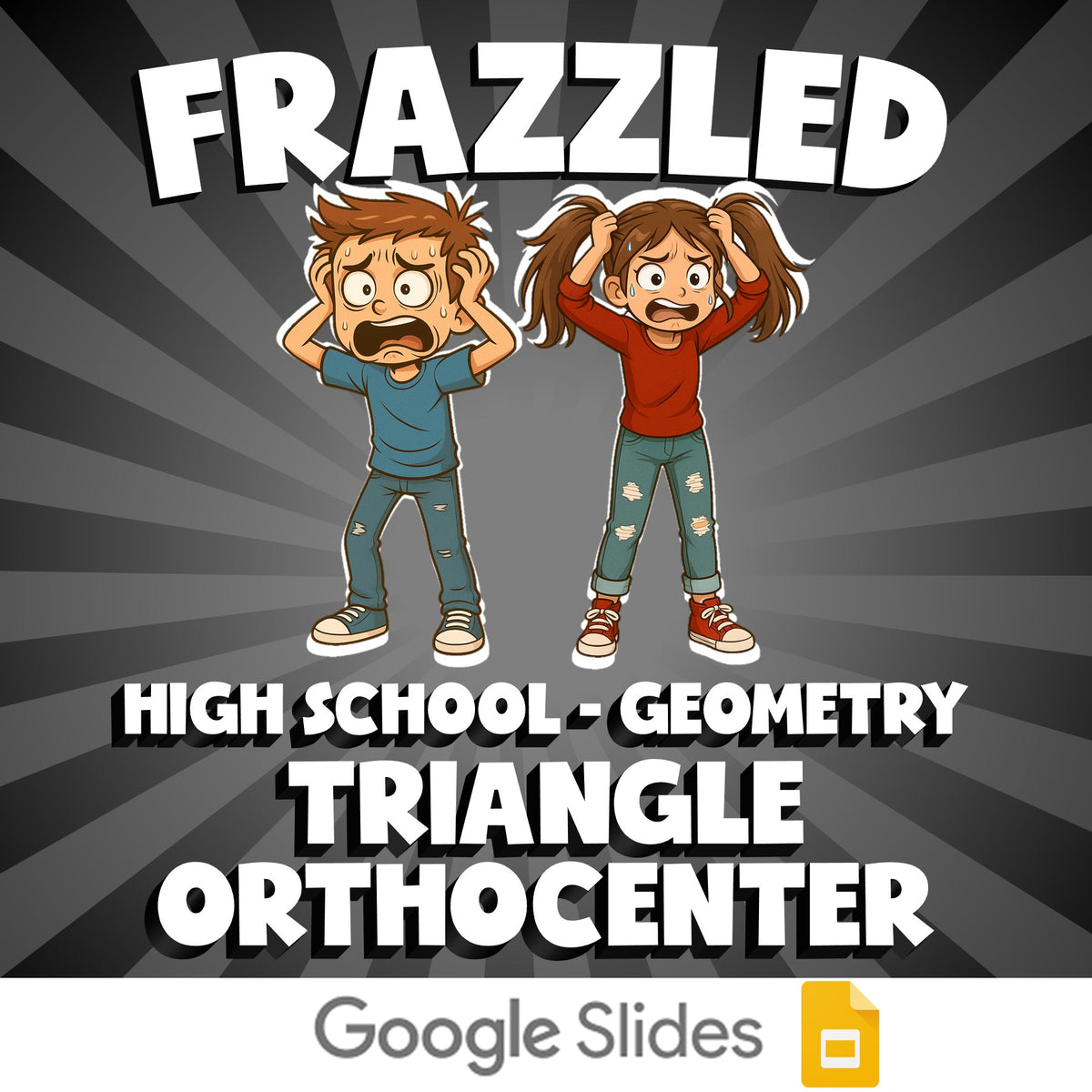 Triangle Orthocenter FRAZZLED Math Game - No Prep Geometry Review Activity