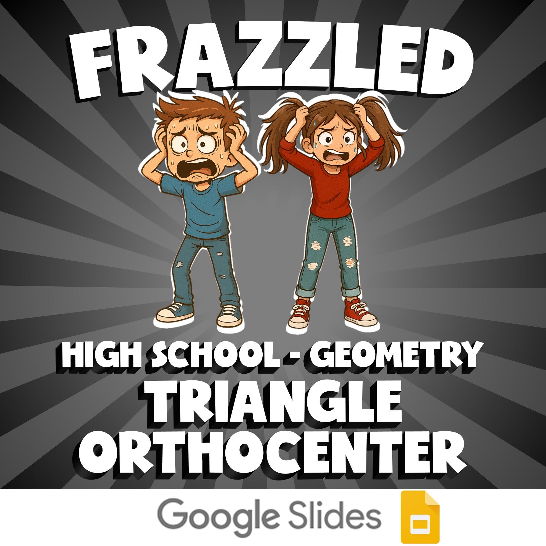 Triangle Orthocenter FRAZZLED Math Game - No Prep Geometry Review Activity