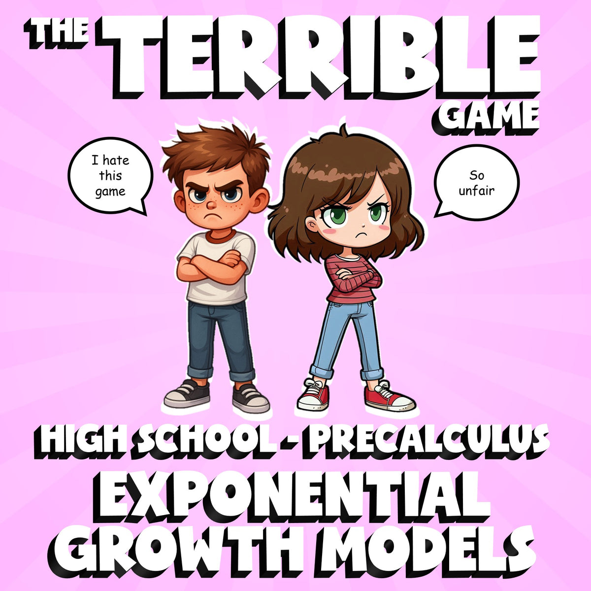 Exponential Growth Models THE TERRIBLE GAME - No Prep PreCalculus Math Review