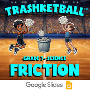 Friction TRASHKETBALL Science Game - No Prep Grade 7 Review Activity