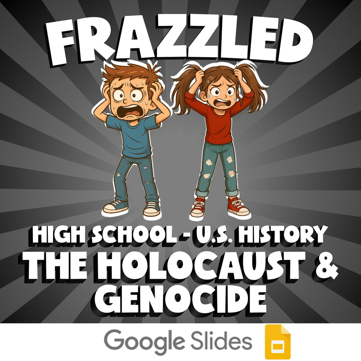 The Holocaust & Genocide FRAZZLED U.S. History Game - No Prep Review Activity
