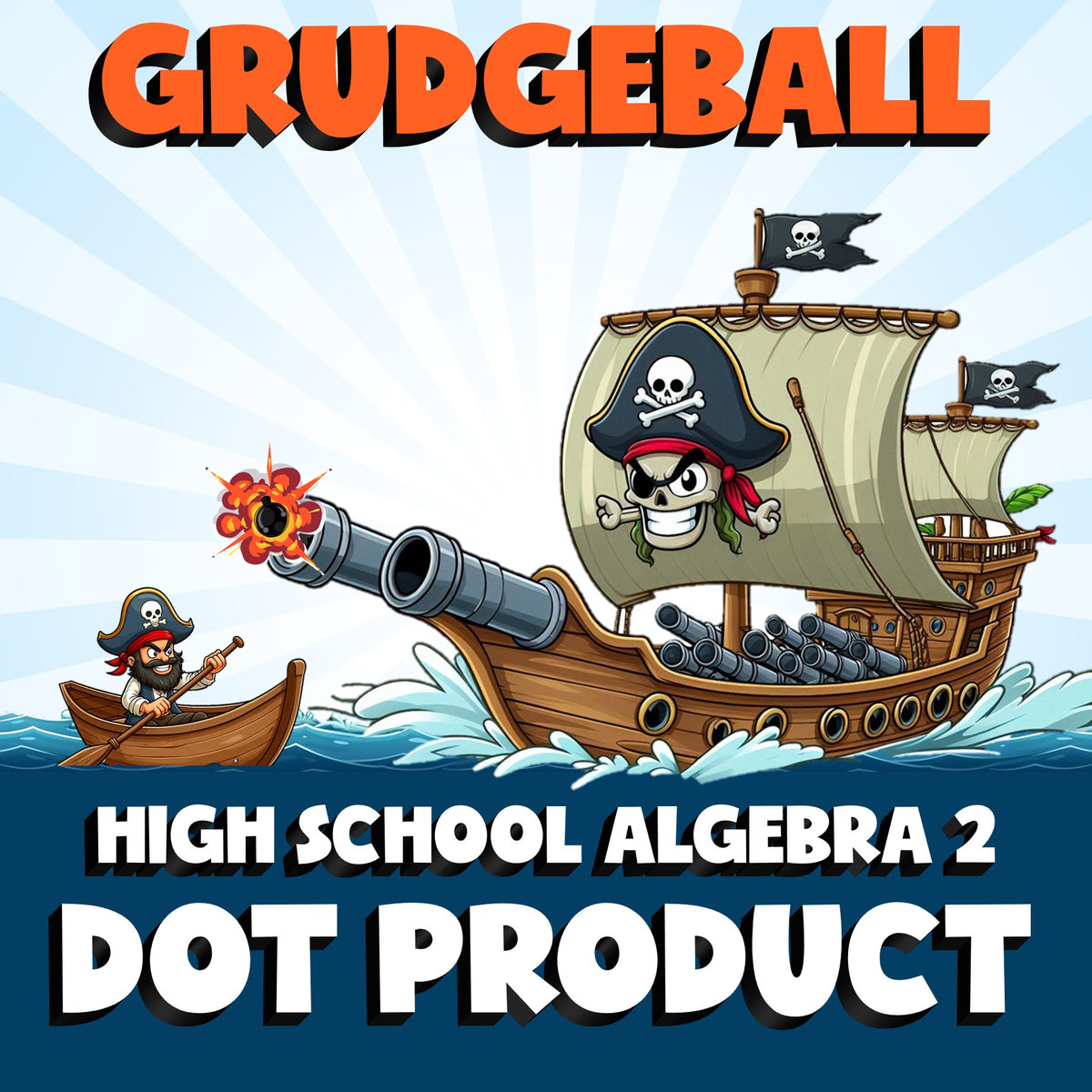 Dot Product GRUDGEBALL Math Game - No Prep Algebra 2 Review Activity