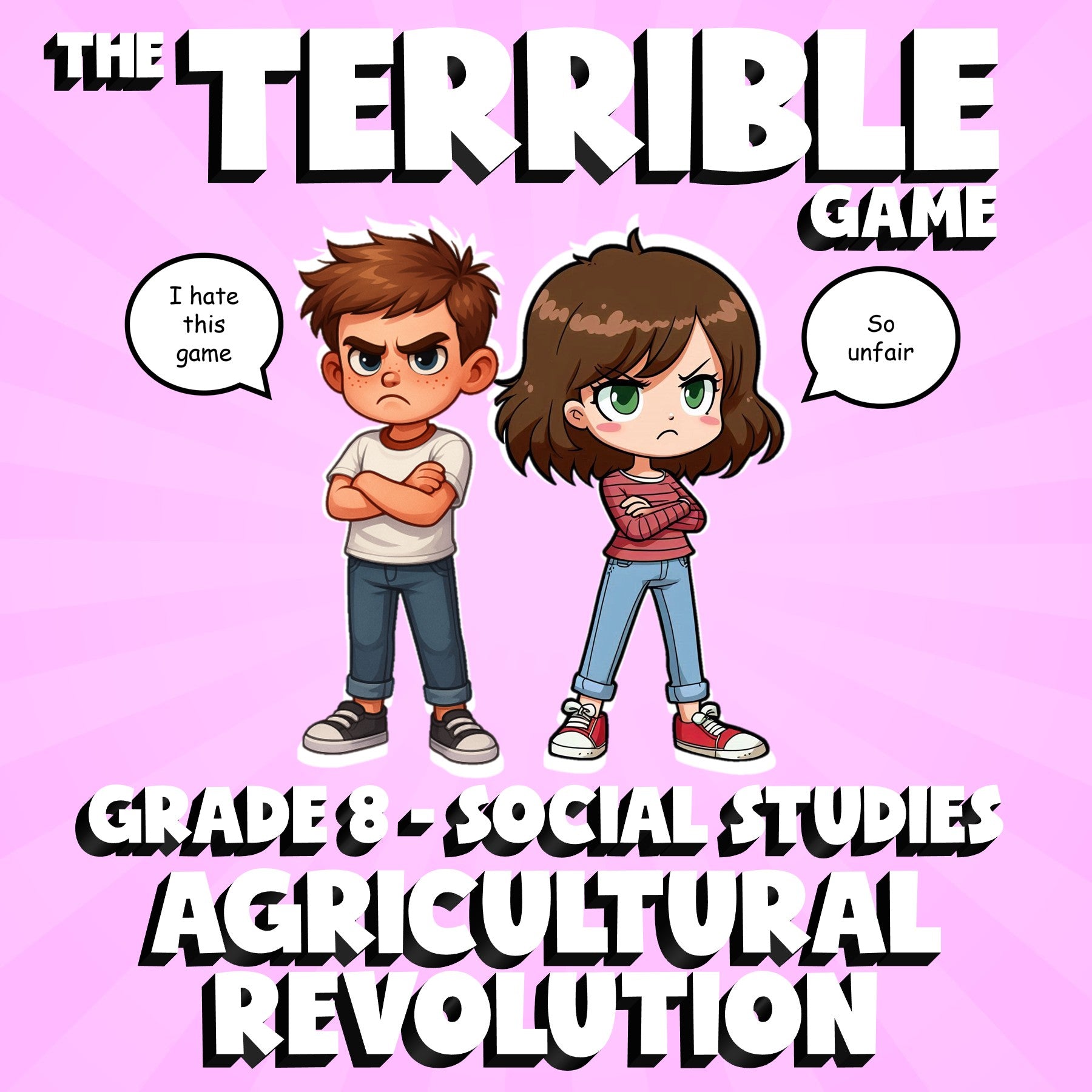 Agricultural Revolution THE TERRIBLE GAME - No Prep Grade 8 Socials Review