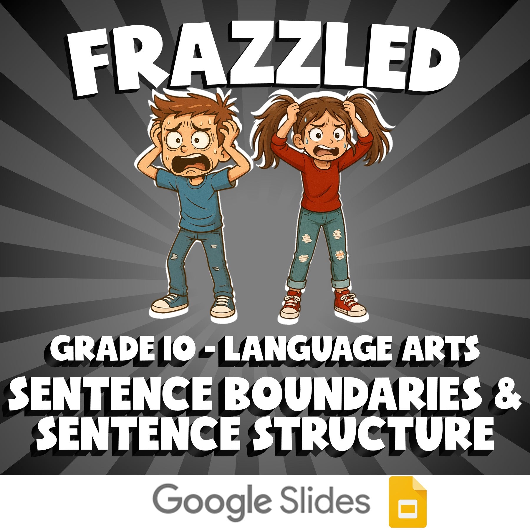 Sentence Boundaries & Sentence Structure FRAZZLED ELA Game - No Prep Grade 10