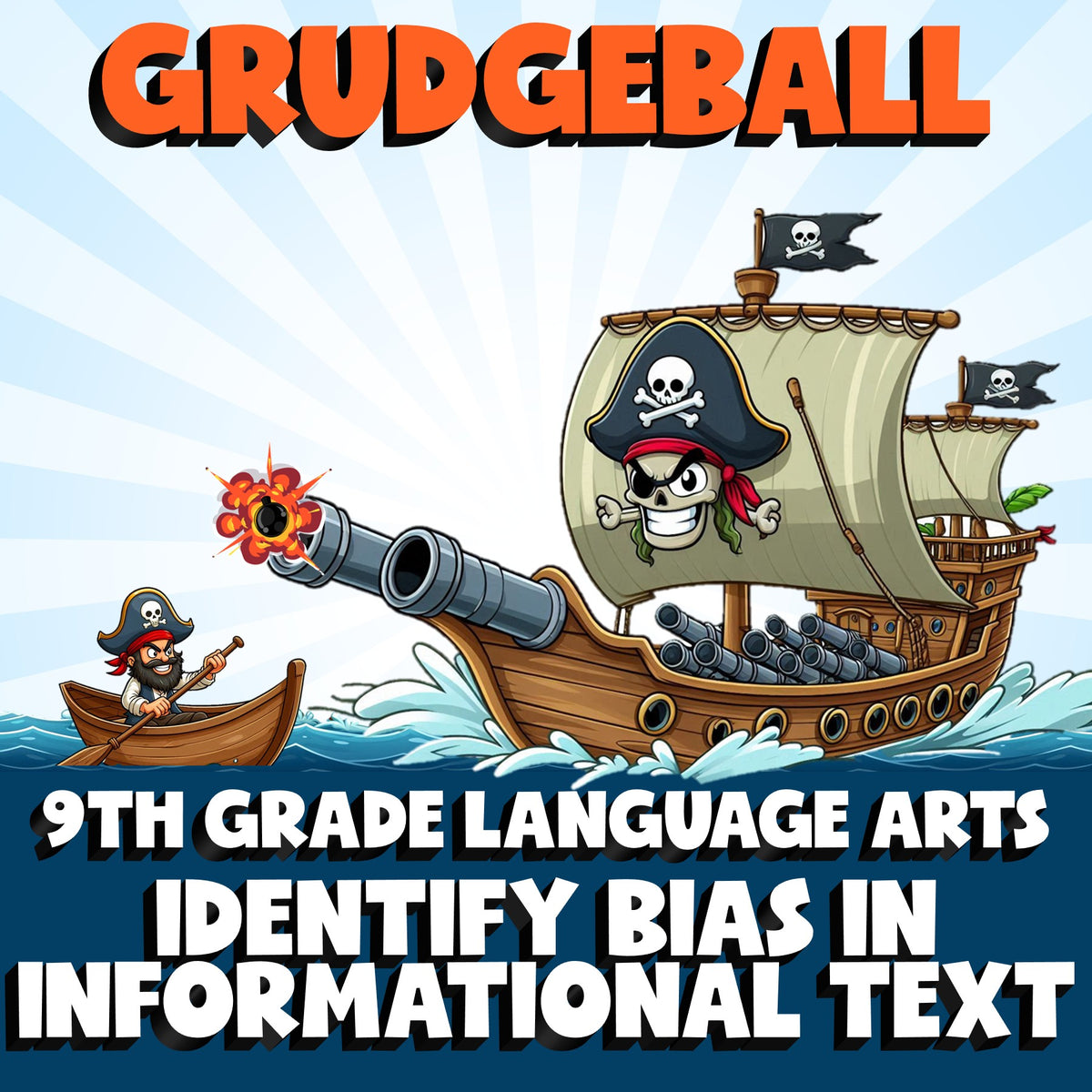 Identify Bias in Informational Text GRUDGEBALL ELA Game - No Prep Grade 9 Review