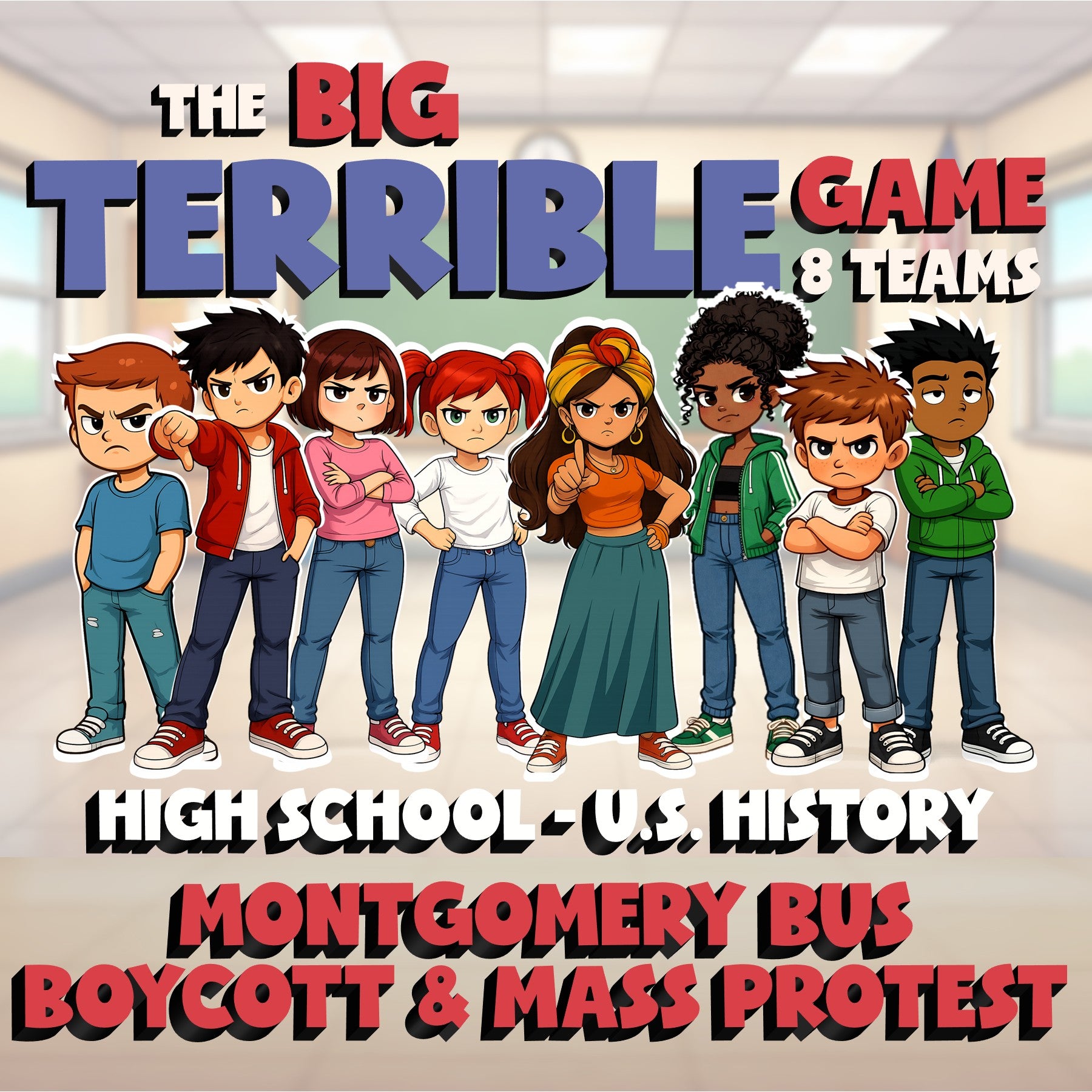 Montgomery Bus Boycott & Mass Protest BIG TERRIBLE GAME - U.S. History Review