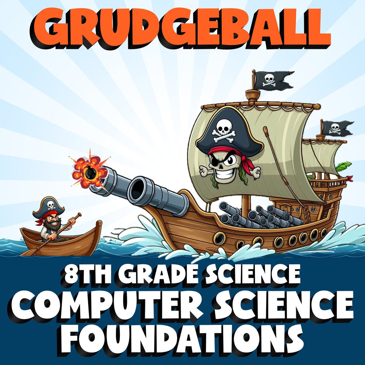 Computer Science Foundations GRUDGEBALL Science Game - No Prep Grade 8 Review