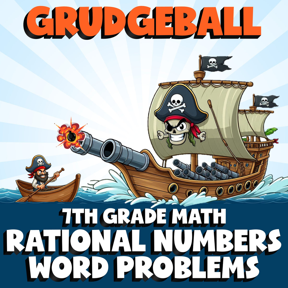 Rational Numbers Word Problems GRUDGEBALL Math Game - No Prep Grade 7 Review