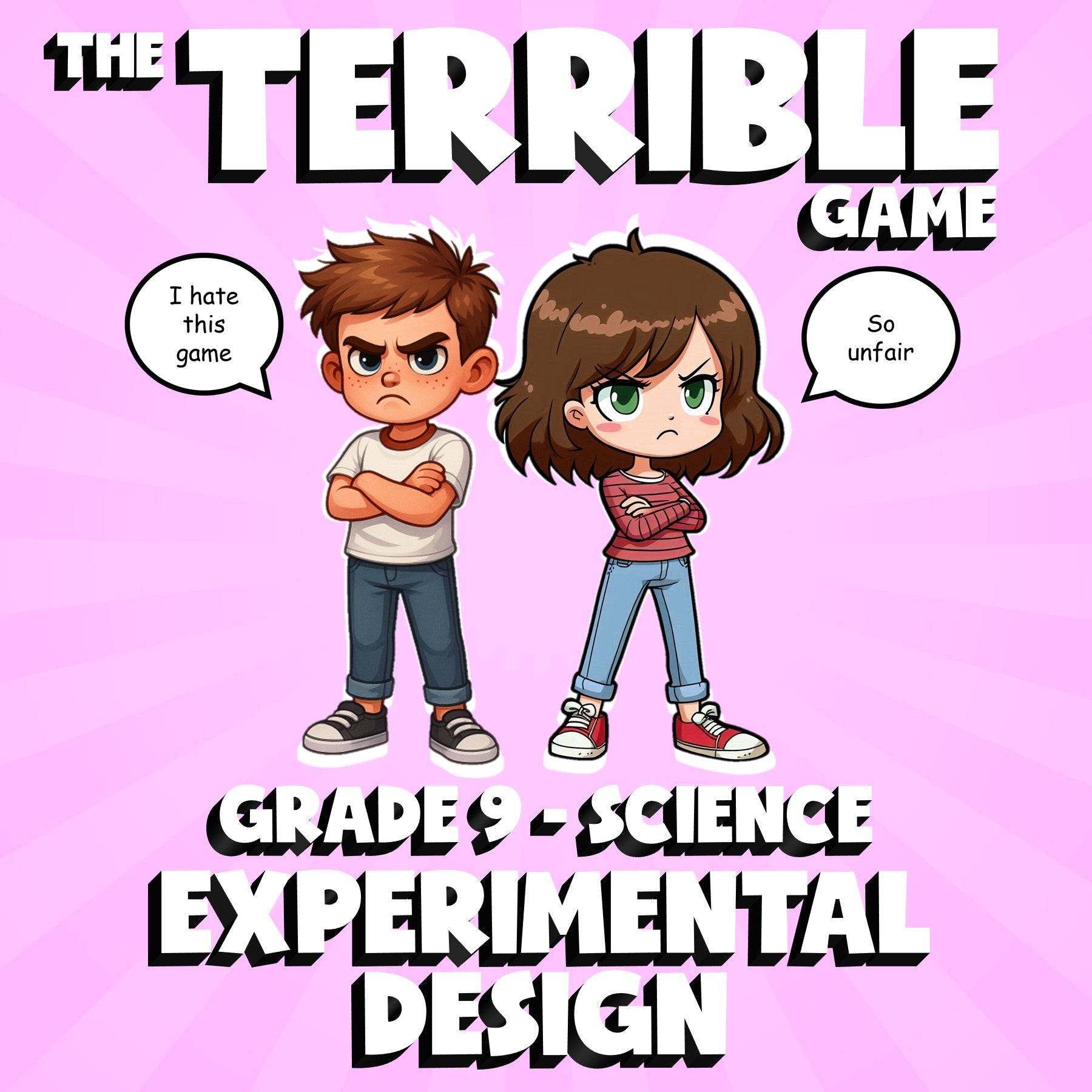 Experimental Design THE TERRIBLE GAME - No Prep Grade 9 Science Review Activity