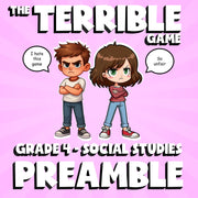 Preamble THE TERRIBLE GAME - No Prep Grade 4 Socials Review Activity
