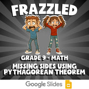 Missing Sides Using Pythagorean Theorem FRAZZLED Math Game - No Prep Grade 9