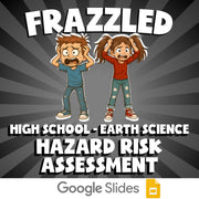 Hazard Risk Assessment FRAZZLED Game - No Prep Earth Science Review Activity