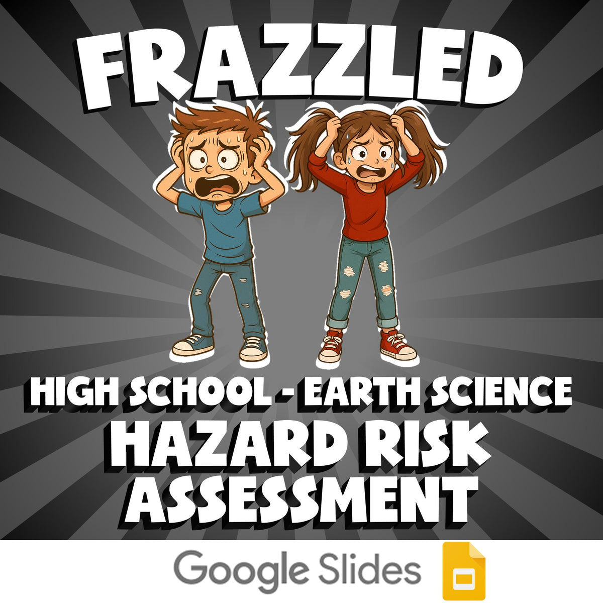 Hazard Risk Assessment FRAZZLED Game - No Prep Earth Science Review Activity