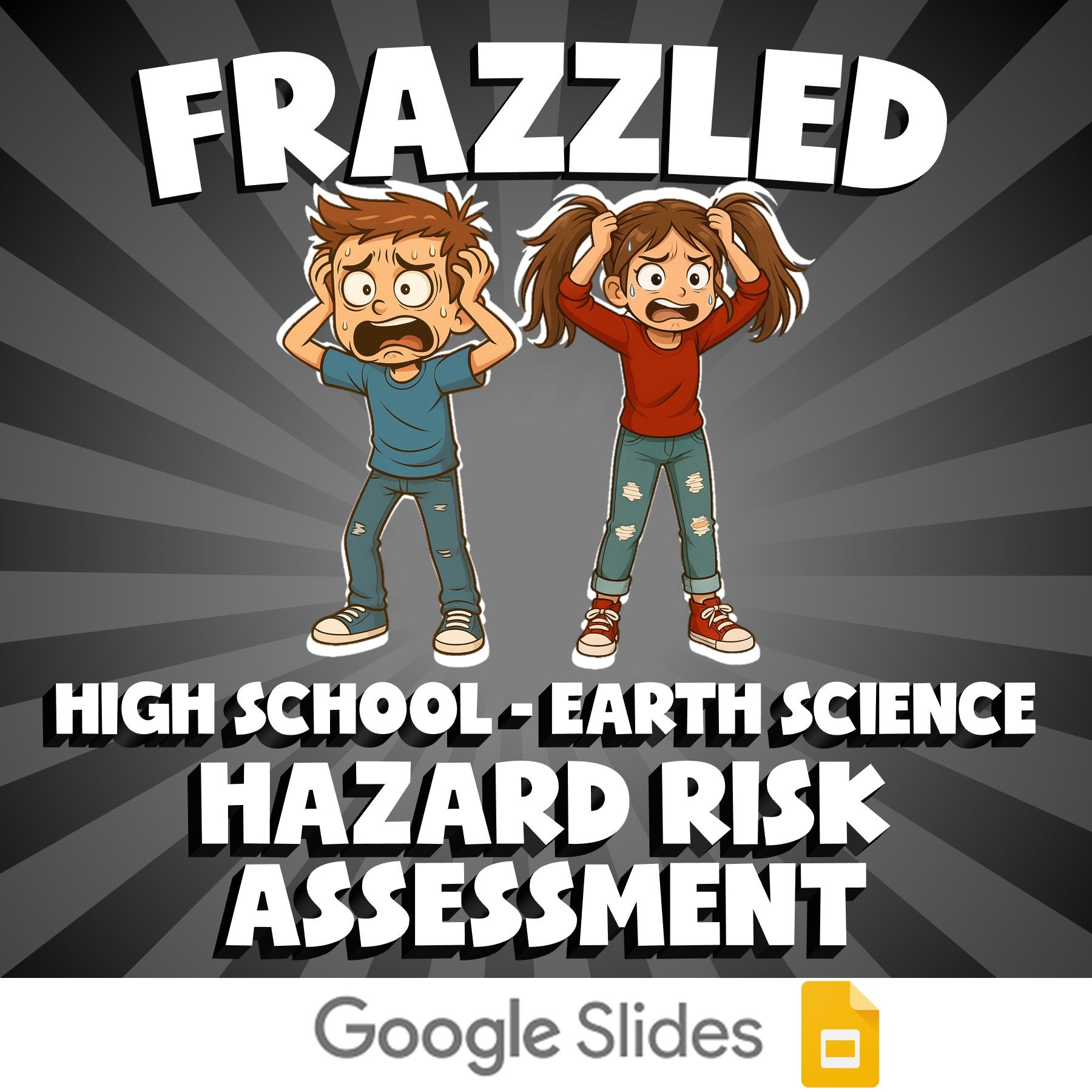 Hazard Risk Assessment FRAZZLED Game - No Prep Earth Science Review Activity