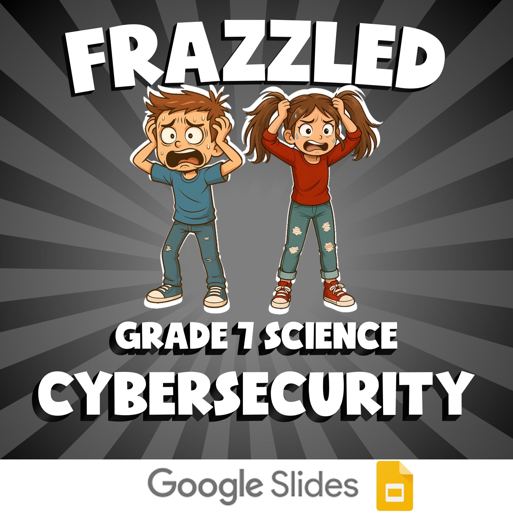 Cybersecurity FRAZZLED Science Game - No Prep Grade 7 Review Activity