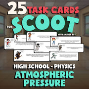 Atmospheric Pressure SCOOT TASK CARDS Science Game - No Prep Physics Review