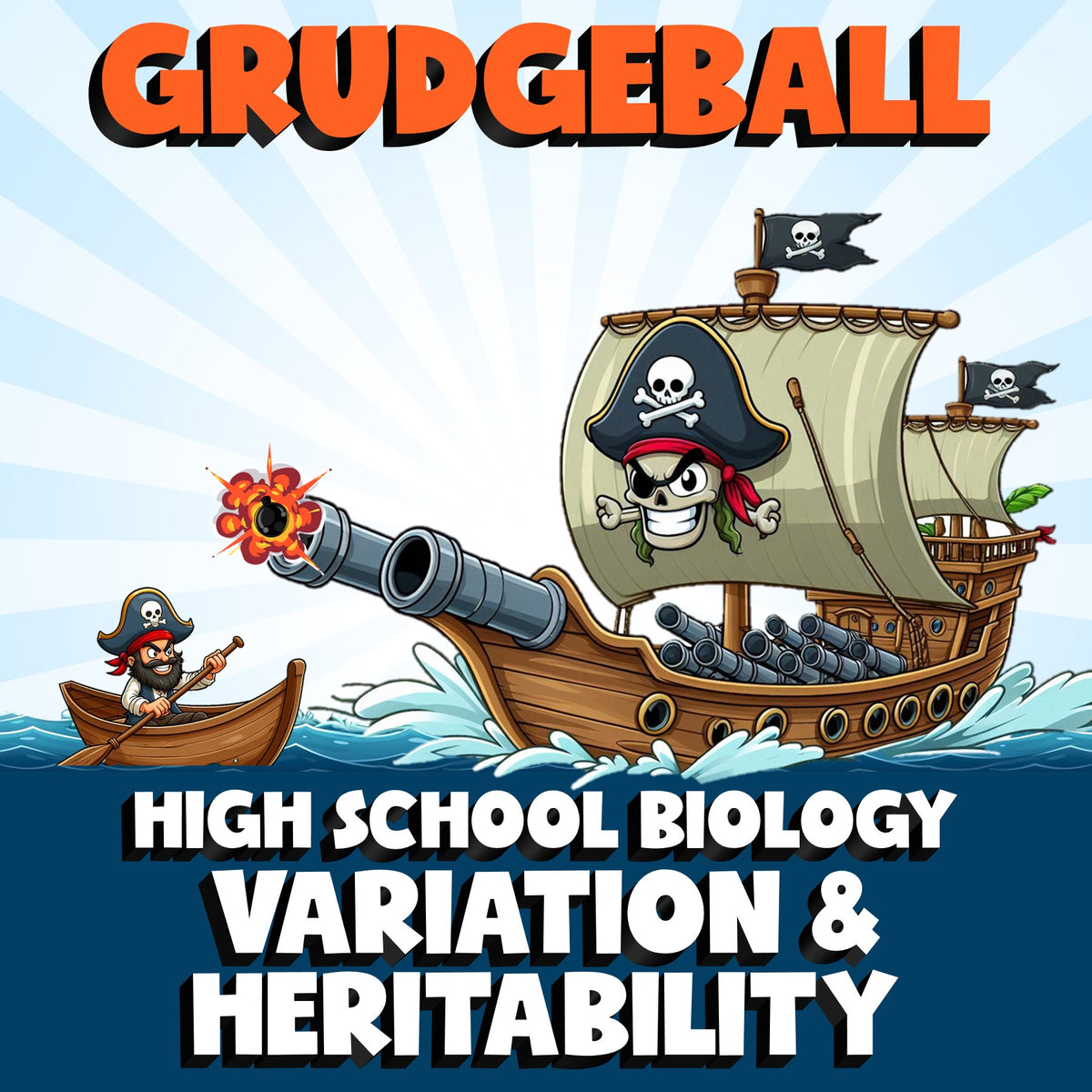 Variation & Heritability GRUDGEBALL Science Game - No Prep Biology Review
