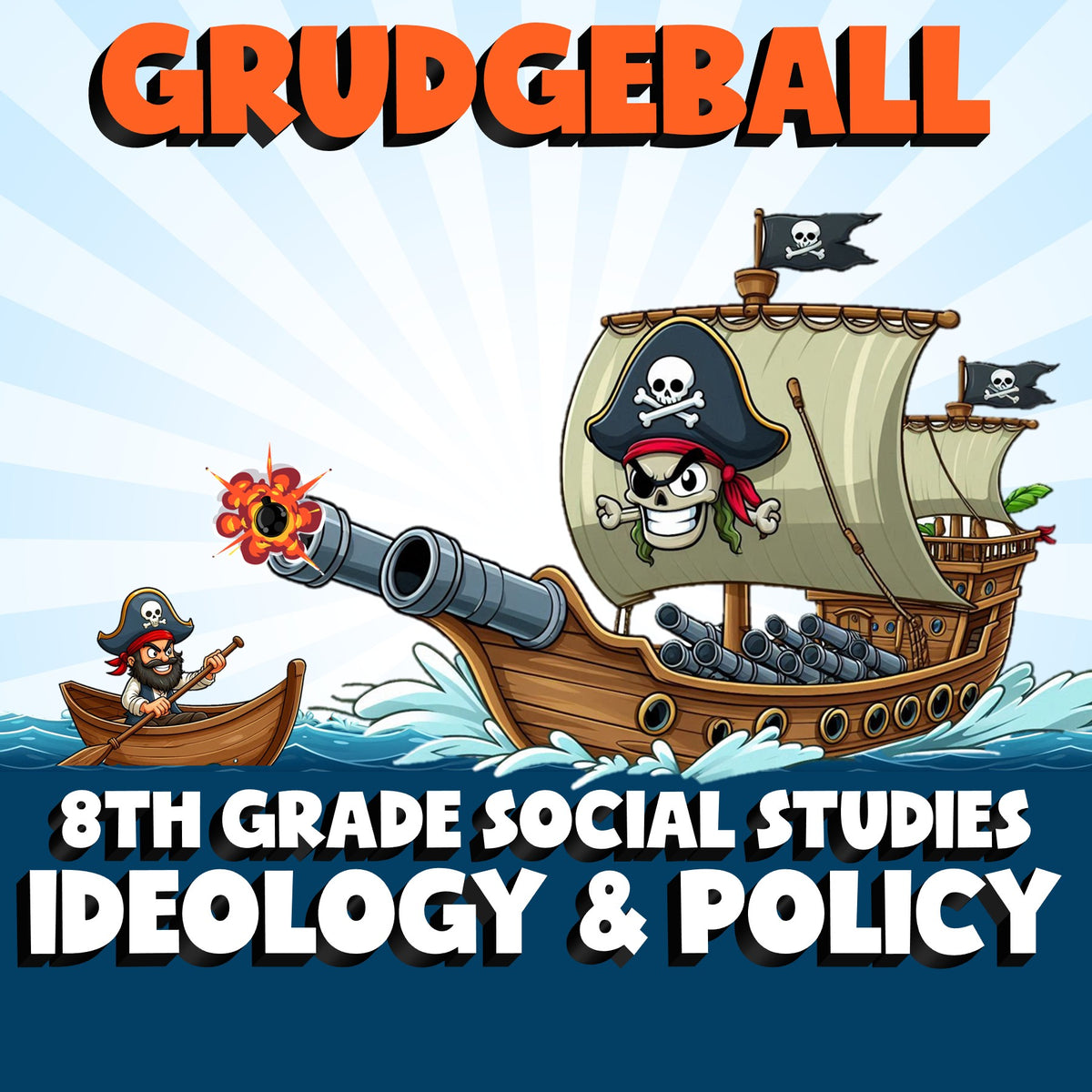 Ideology & Policy GRUDGEBALL Socials Game - No Prep Grade 8 Review Activity