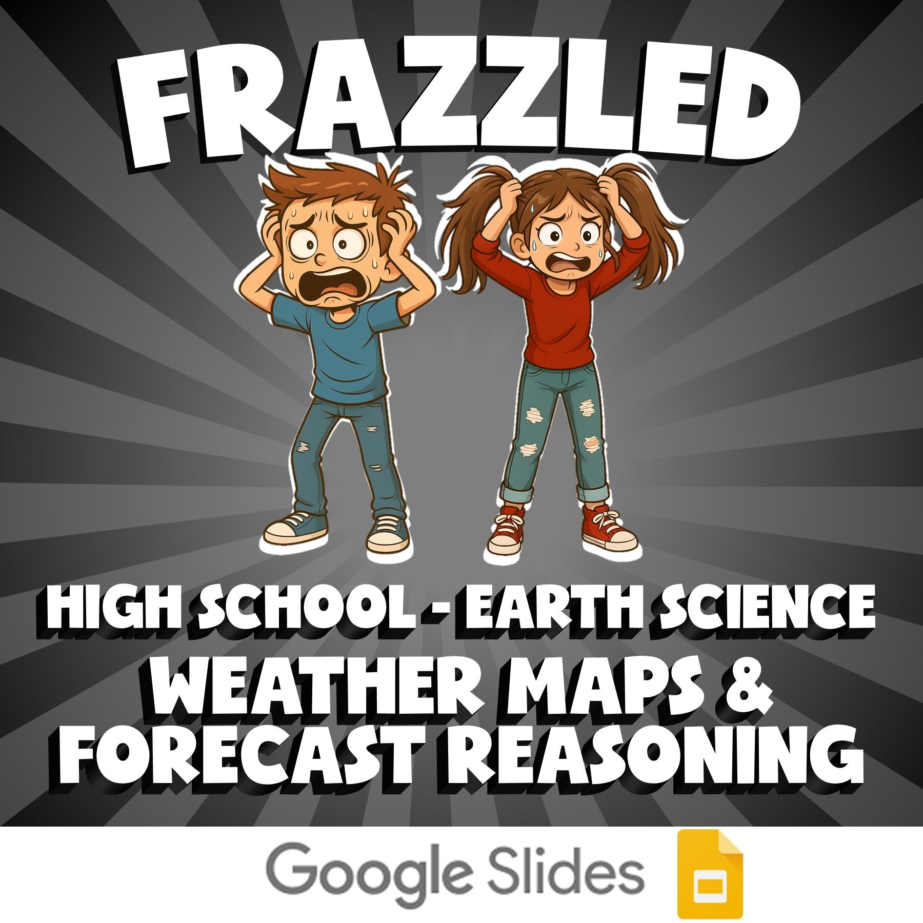 Weather Maps & Forecast Reasoning FRAZZLED Game - No Prep Earth Science Review