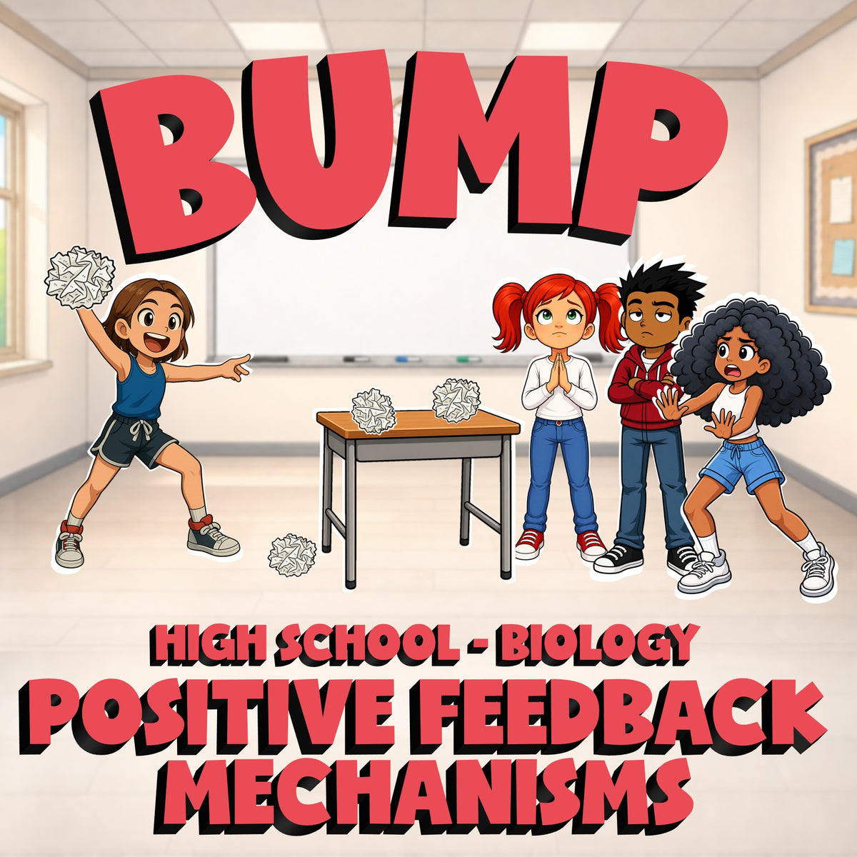 Positive Feedback Mechanisms BUMP Science Game - No Prep Biology Review Activity