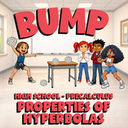 Properties of Hyperbolas BUMP Math Game - No Prep PreCalculus Review Activity