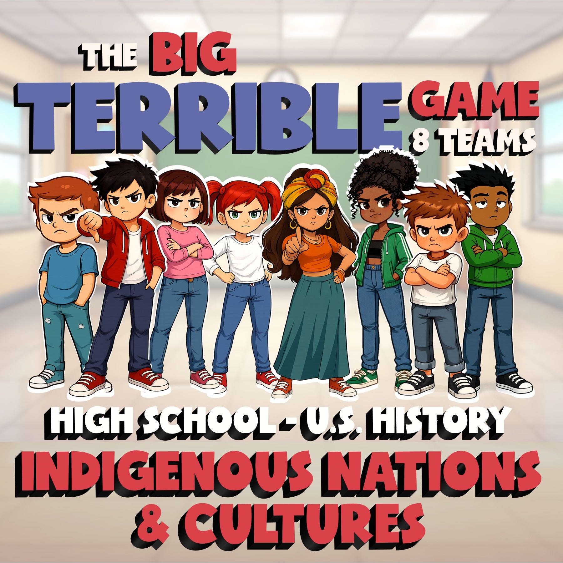 Indigenous Nations & Cultures BIG TERRIBLE GAME - No Prep U.S. History Review