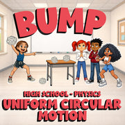 Uniform Circular Motion BUMP Science Game - No Prep Physics Review Activity