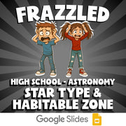 Star Type & Habitable Zone FRAZZLED Science Game - No Prep Astronomy Review