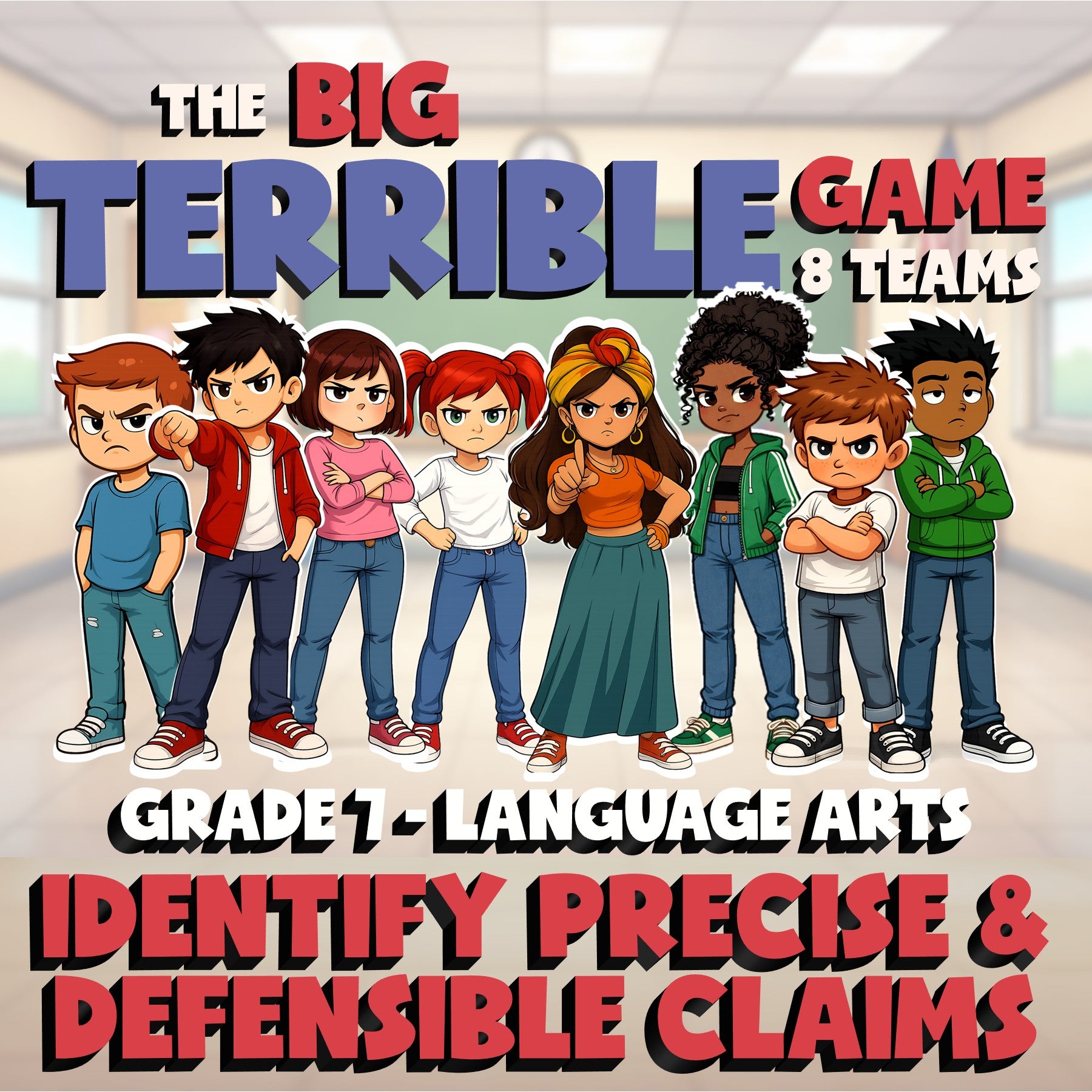 Identify Precise & Defensible Claims BIG TERRIBLE GAME - Grade 7 ELA Review