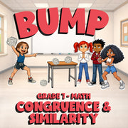 Congruence & Similarity BUMP Math Game - No Prep Grade 7 Review Activity