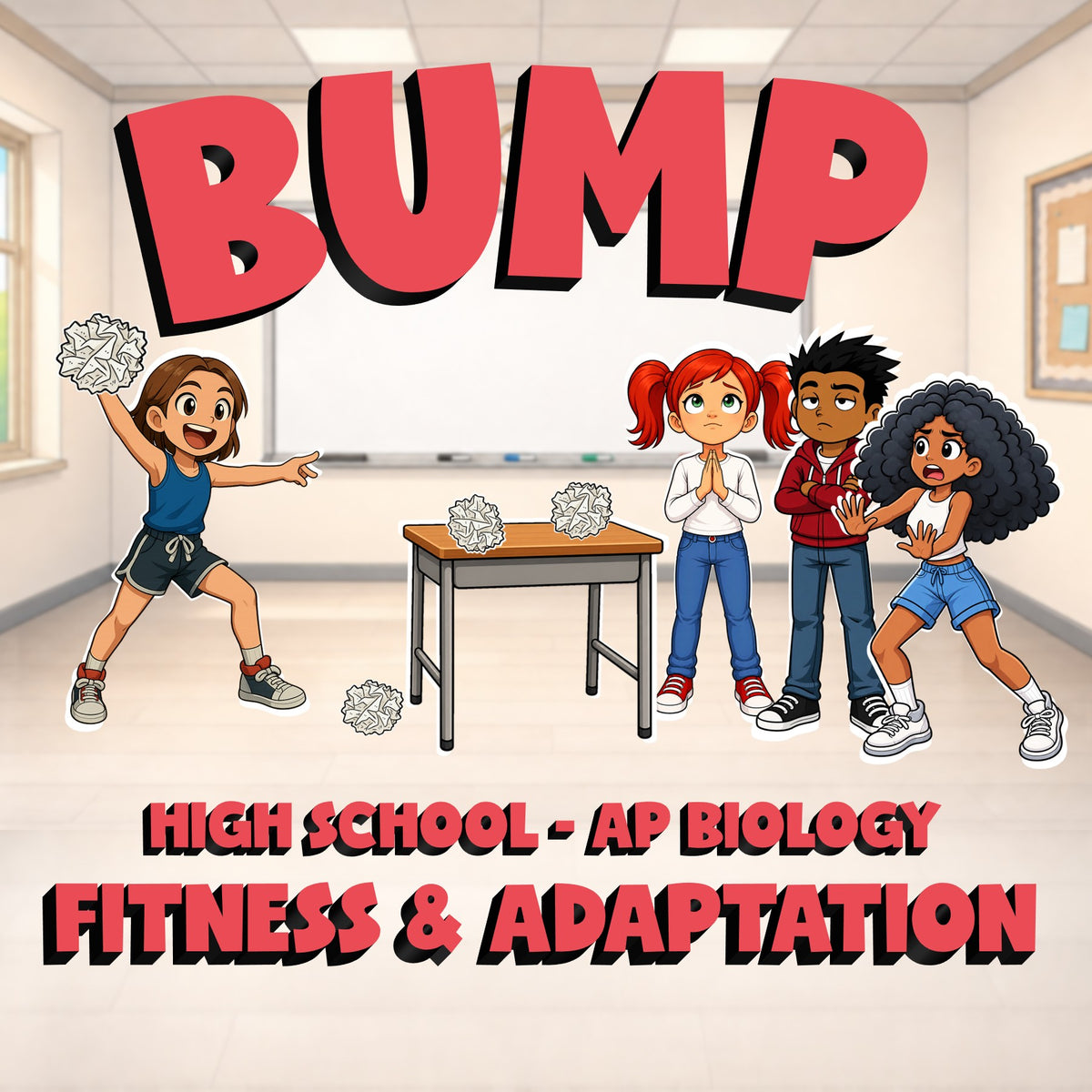 Fitness & Adaptation BUMP Science Game - No Prep AP Biology Review Activity
