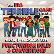 Punctuation Rules & Conventions BIG TERRIBLE GAME - No Prep Grade 3 ELA Review