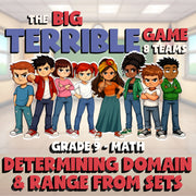 Determining Domain & Range from Sets BIG TERRIBLE GAME - Grade 9 Math Review