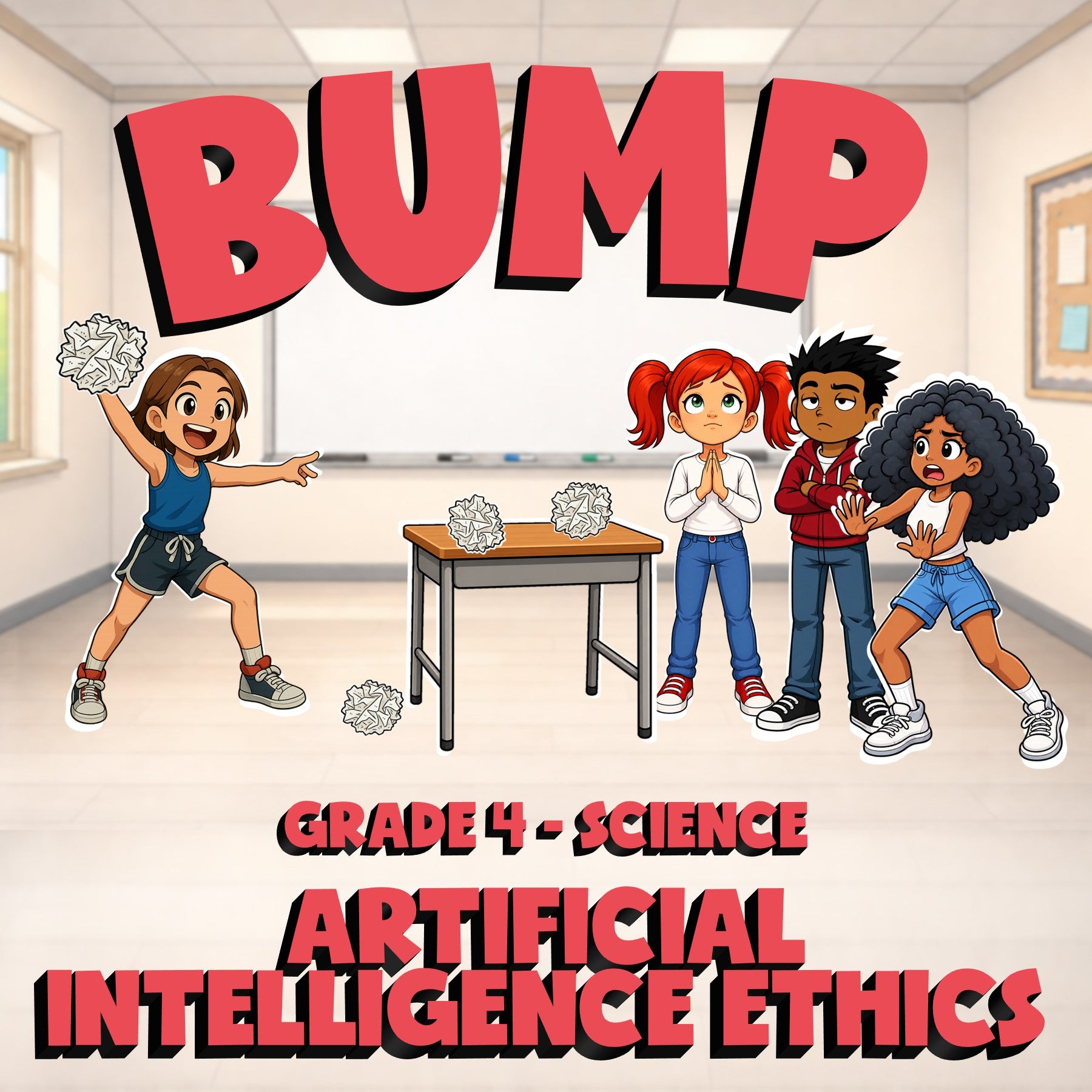 Artificial Intelligence Ethics BUMP Science Game - No Prep Grade 4 Review