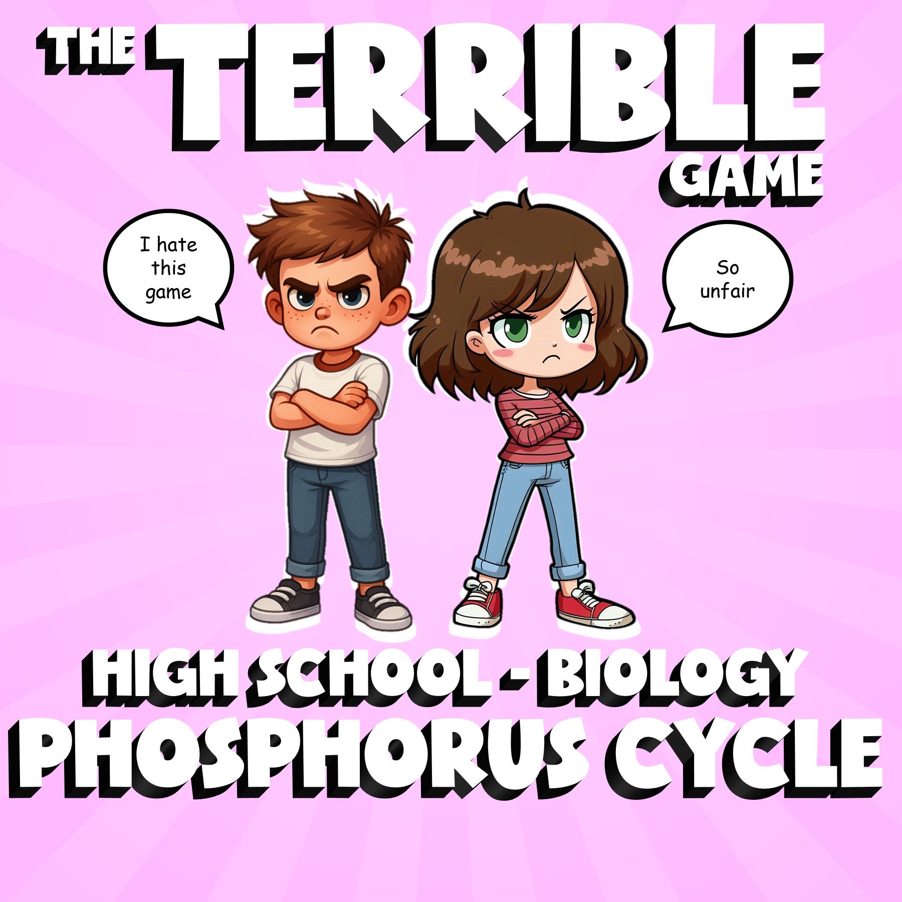 Phosphorus Cycle THE TERRIBLE GAME - No Prep Biology Science Review Activity