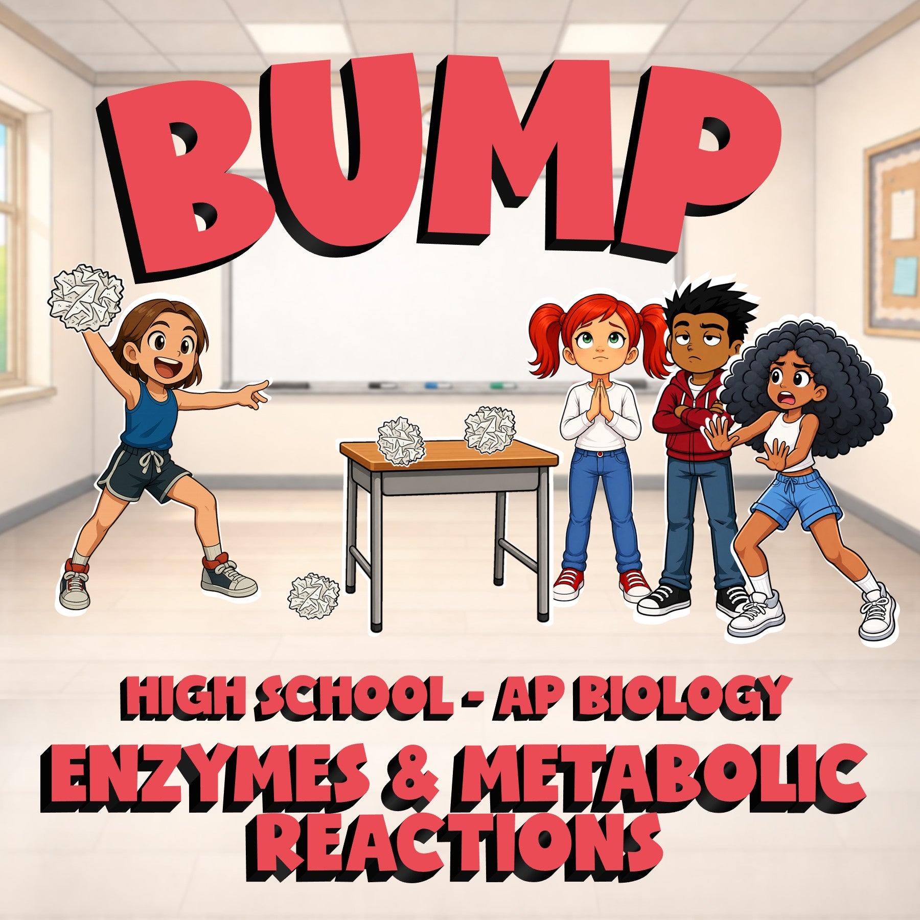 Enzymes & Metabolic Reactions BUMP Science Game - No Prep AP Biology Review