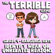 Identify Weak or Unrelated Reasons THE TERRIBLE GAME - Grade 4 ELA Review