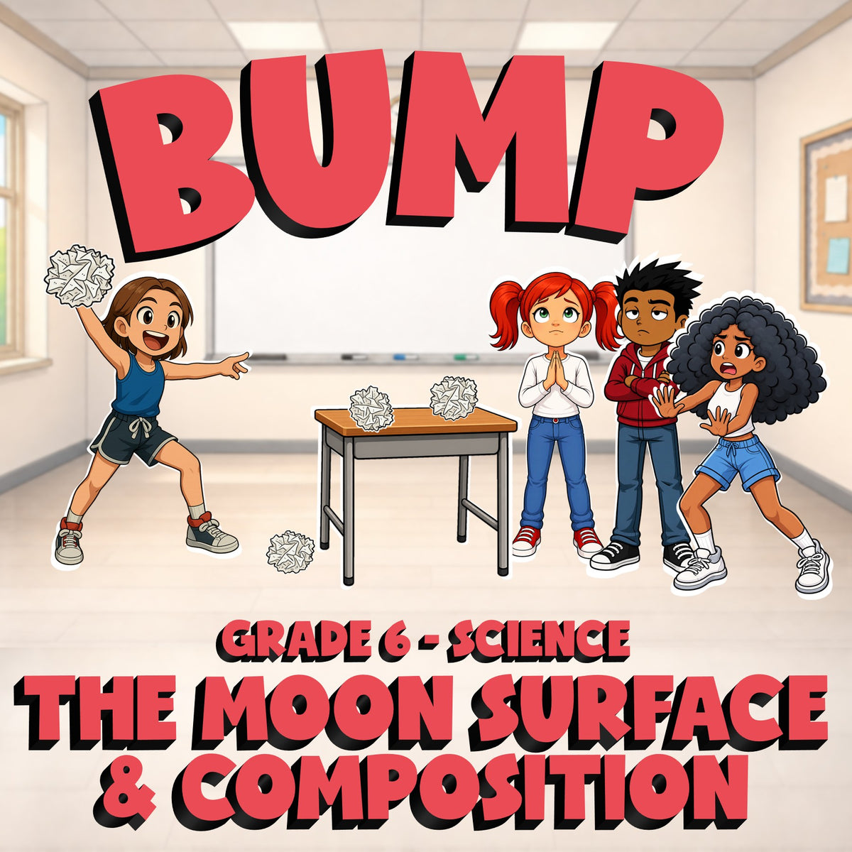 The Moon Surface & Composition BUMP Science Game - No Prep Grade 6 Review