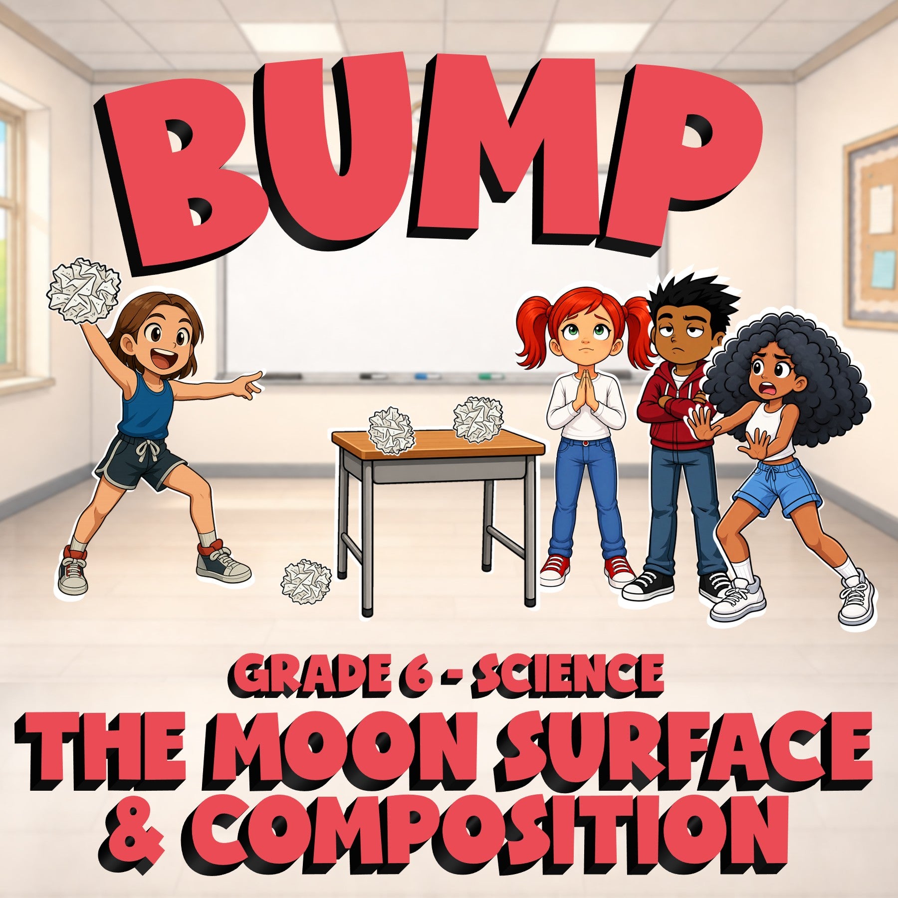The Moon Surface & Composition BUMP Science Game - No Prep Grade 6 Review