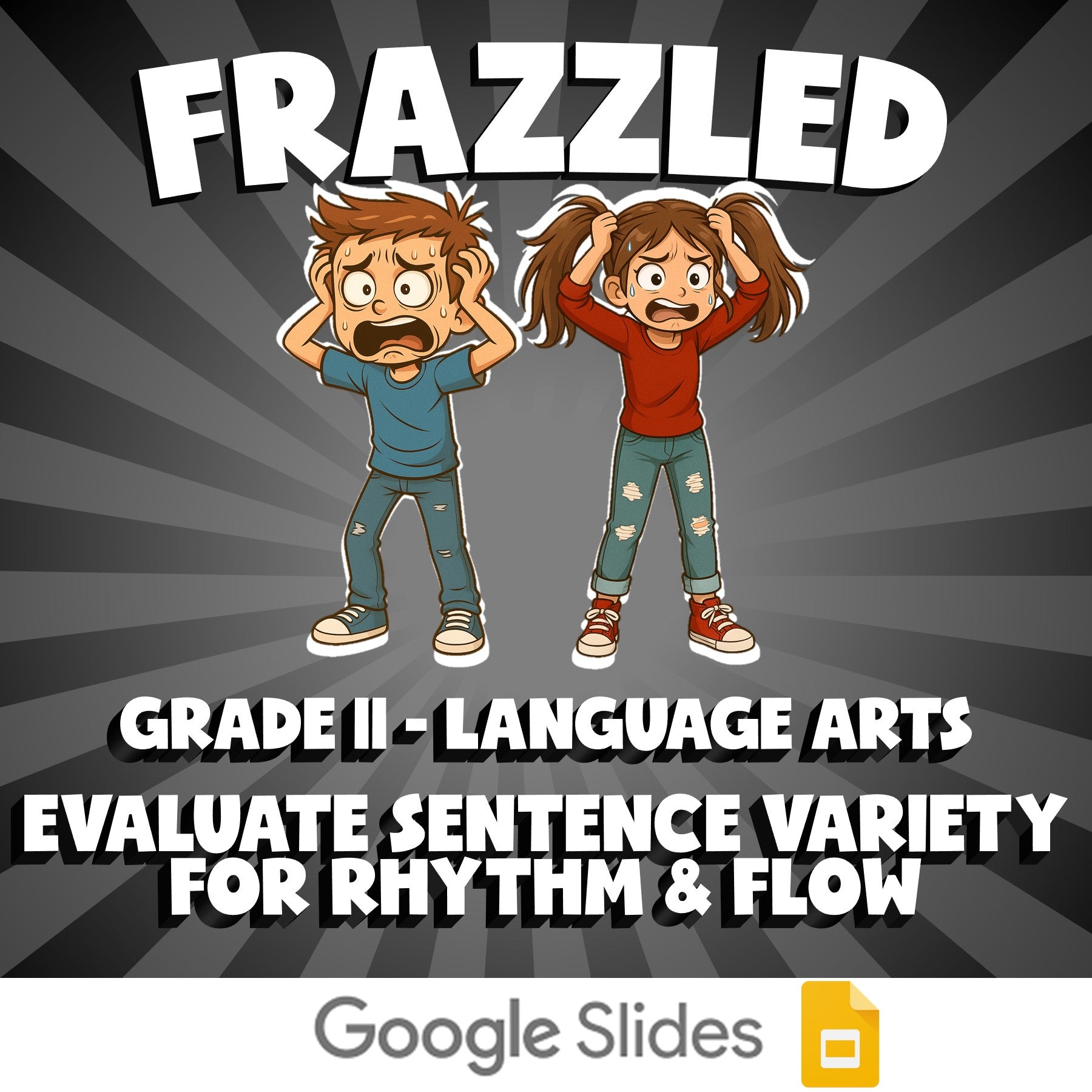 Evaluate Sentence Variety for Rhythm & Flow FRAZZLED ELA Game - No Prep Grade 11