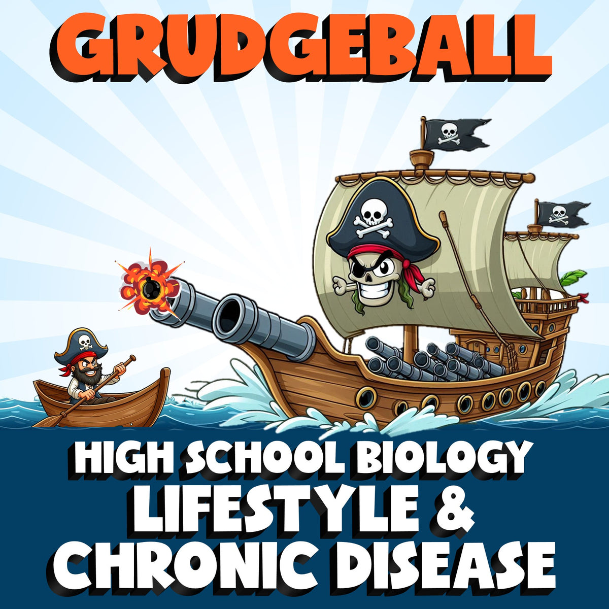 Lifestyle & Chronic Disease GRUDGEBALL Science Game - No Prep Biology Review