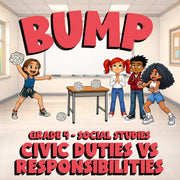 Civic Duties vs Responsibilities BUMP Socials Game - No Prep Grade 4 Review