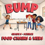 Food Chains & Webs BUMP Science Game - No Prep Grade 8 Review Activity