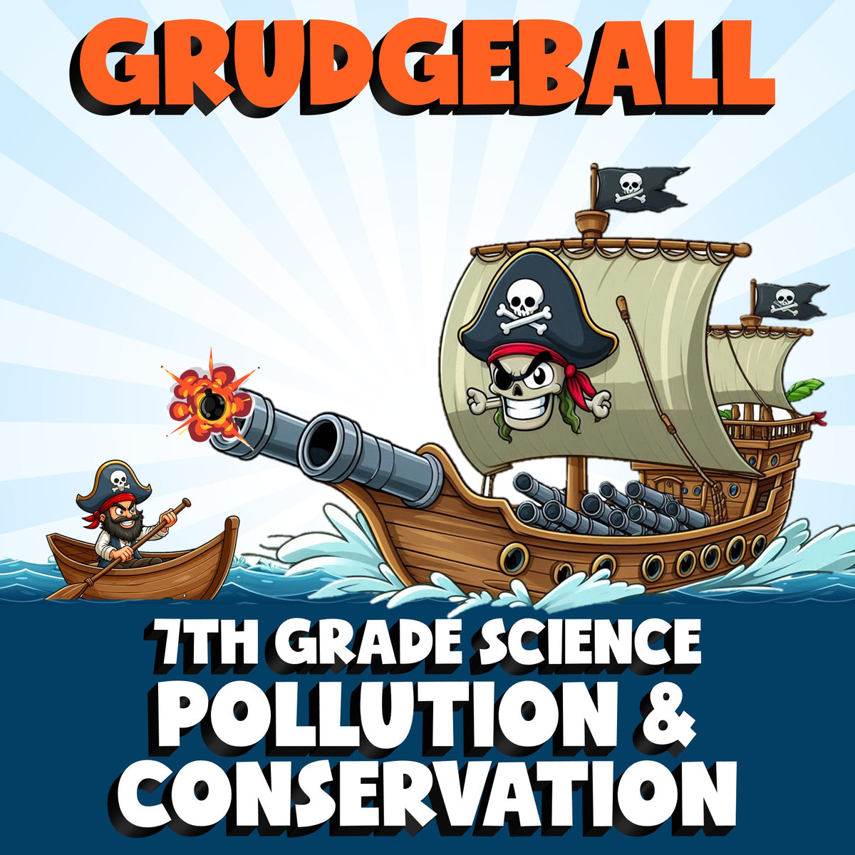 Pollution & Conservation GRUDGEBALL Science Game - No Prep Grade 7 Review