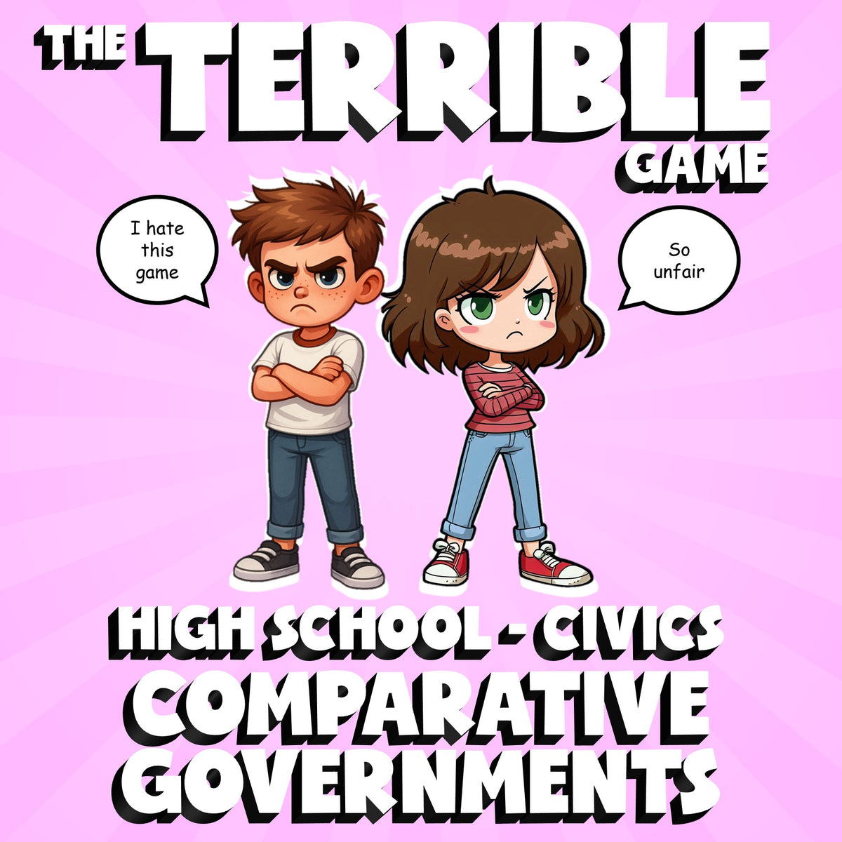 Comparative Governments THE TERRIBLE GAME - No Prep Civics Review Activity